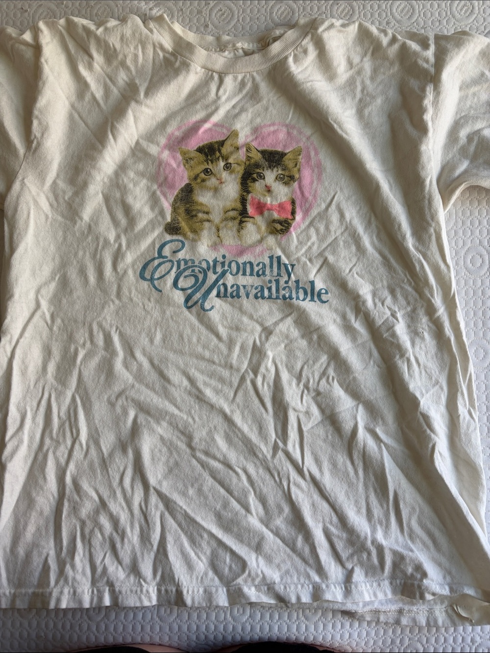 Urban Outfitters Emotionally Unavailable cat tee